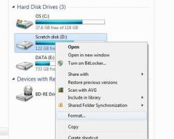 Как полностью форматировать жесткий диск